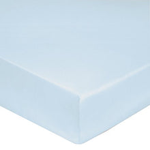 Blanc des Vosges C4H67P -05 Lenzuolo con Angoli, 120 x 190, 30 cm Altezza Collo del Piede, Colore Azzurro