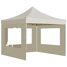 Festnight Gazebo da Giardino Gazebo 2x2 m in Alluminio Pieghevole Gazebo Richiudibile con Pareti Tende Gazebo Chiuso Impermeabile Tendone da Esterno 280 g/m²