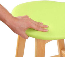LWW Sgabelli, sgabelli di legno di legno solido Bar Chair creativo schienale alto sedia europei, Moda Sgabelli, semplice Sgabello Alto,Nero,2