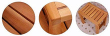 Sgabello per Doccia da Bagno in Legno, Antiscivolo Stabile per Adulti Donne Incinte per Bagno con umidità per Anziani 0107 (Colore: 433350 cm)