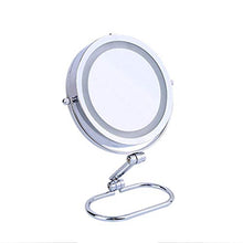 Specchio per Il Trucco, Specchio per Il Trucco del Bagno , Specchio per Il Trucco con Luce LED, con Interruttore, Lente d'Ingrandimento 10 Volte, Specchio per Il Trucco da Appoggio