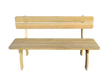 Zerone Panchina da Giardino a 3 Posti, Legno di Pino + Impregnato Verde,Resistente alla Muffa,150 x 60 x 86 cm,Spessore Doghe di 28 mm