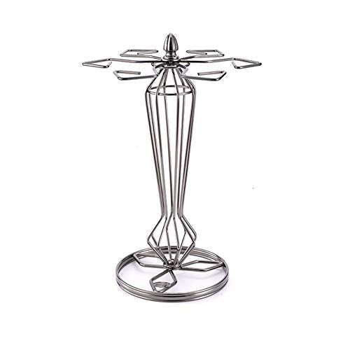 Portabicchieri Supporto per Bicchiere da Vino da Appoggio Vino Holder Storage Wine Glass Holder Casa Vino Bar Decorazione per casa Bar e ristoranti (Color : Black Nickel)