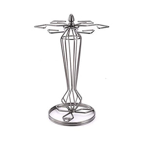 Portabicchieri Supporto per Bicchiere da Vino da Appoggio Vino Holder Storage Wine Glass Holder Casa Vino Bar Decorazione per casa Bar e ristoranti (Color : Black Nickel)