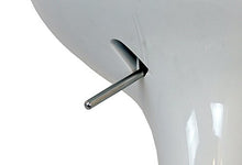 DP Grifería 1000 - Set di 2 sgabelli con Base in Cromo e Seduta in PVC, Colore: Bianco