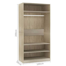 mewmewcat Armadio Rovere Sonoma in Truciolato 100x50x200 cm