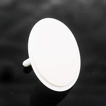 Set di ganci autoadesivi bianchi, 4 pezzi, ø 35 mm, per appendere mobile al telaio della finestra, ganci adesivi in plastica, portasciugamani e base adesiva rotonda