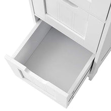 WGYDREAM Comodino Mobile da Bagno Bianco Cassettiera da Terra in Legno 3 Cassetti Armadio Portaoggetti in MDF unità Organizzativa con Gambe in Legno