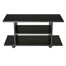 homcom Mobile Tv Design Moderno con Ruote Legno 80 × 40 × 40cm Nero