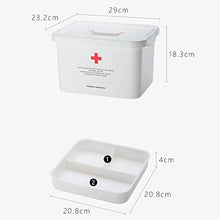 WYH Chiaro Medicine Chest Layered Famiglia Portatile Medical Domestica Grande capacità Medicina Storage Box Bambino Medicina Box Ragionevole