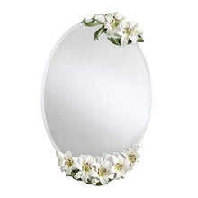 AJH Home Specchio da toeletta Specchio da Trucco Specchio da Trucco Rotondo Ricaricabile USB Specchio per Trucco Illuminato con luci dimmerabili Specchi Touch Screen