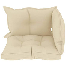 Goliraya Cuscini per Divani su Pallet 3 pz in Tessuto Nero/Grigio Talpa/Crema,Cuscino Quadrato,Cuscino da Esterno,Cuscino per Divano,Cuscino Pallet