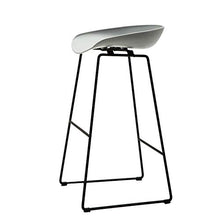 LLT Pratico sgabello Sgabelli bar sgabello da cucina Bar Colazione Dining Chair contatore Stile Moderno Black Metal Telaio Sicurezza Ergonomia Sedile Carico 120 Kg,Grigio,75CM
