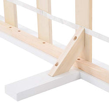 Struttura letto in legno, letto singolo, 90 x 190 cm, in legno massello, mobili per adulti, bambini, ragazzi, 90 x 190 cm, colore: bianco