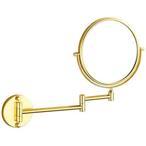 Specchio Bagno, Specchio Ingranditore, Specchio da Trucco, 3X Ingrandimento, 20 cm Doppio Faccia Specchio a Parete, Specchio da Parete Girevole e Rotondo, Allungabile, per Bagno, Spa, Hotel