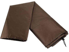 Stafeny - Copertura rettangolare per mobili da giardino, impermeabile, antivento, anti-UV, 126 x 126 x 74 cm, colore: Marrone