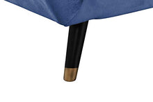 Mobilier Deco - Divano a 2 posti, in velluto, colore: Blu Louise