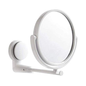 ZUEN Pieghevole Specchio di Trucco di Montaggio A Parete Specchio da Toilette Senza Trapano Girevole Specchio del Bagno di Aspirazione Pieghevole Braccio Estendere Specchio da Trucco