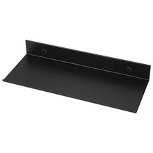 Yardwe Mensola da bagno nera, da parete, salvaspazio, antiruggine, ultra resistente, scaffale sospeso (30 cm)