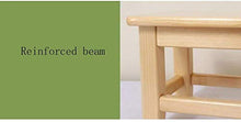 zaizai Divano Sgabello in Legno Massello Famiglia Sgabello Basso per Bambini Sgabello per Scarpe per Adulti Poggiapiedi Sgabello Piccolo Panca Antiscivolo Postura Corretta, per Bagno-28 * 20 * 15 cm