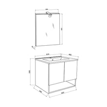 Kiamami Valentina ARREDO BAGNO SOSPESO 60CM CON ANTE E VANO A GIORNO BIANCO | VENEZIA