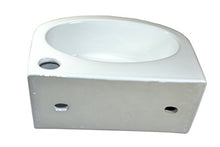 1 lavabo (SS31) in ceramica, montaggio a parete, ovale, quadrato, lavabo in ceramica, per bagno, piccolo lavabo da appendere, circa 30,5 cm, L 23 cm
