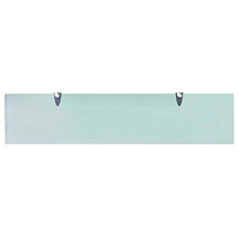 Tidyard Mensola in Vetro e Lega di Zinco 90 x 20 x 0.8 cm 10 kg | Trasparente