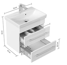 Mobile bagno con lavabo Villeroy & Boch Avento 55cm antracite satinato