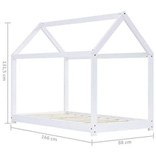 FAMIROSA Giroletto per Bambini Bianco in Massello di Pino 80x160 cm-3350