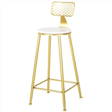 CMX-Barhocker Sgabelli da Bar, sgabelli da Bar in Metallo con Schienale e poggiapiedi Mobili da Bar per la casa (Bianco, Altezza Seduta 45/65/75 cm)