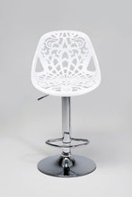Kare Seggiola da Bar con Schienale Ornato, Multicolore, 85 x 44.5 x 50 cm