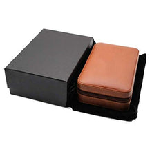 ZLMMY Desktop Cigar Humidor - Cigar Box Desktop Resistente all'Uso e sigillato Portatile Legno di Cedro Cigar Humidor Box Viaggi (Color : Black)