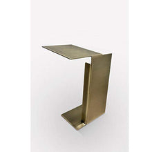 Jcnfa-Tavoli Tavolo Laterale Laterale del Computer Portatile da tavola da tavola, tavolino in Acciaio Inossidabile (Color : Gold, Size : 13.77 * 13.77 * 19.68in)