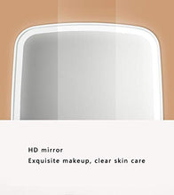 LYP Specchio per Il Trucco Specchio per Il Trucco Femminile Desktop LED Luce Portatile Pieghevole Luce Specchio dormitorio Desktop Netto Rosso con