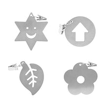 Tovaglia Clip 4Pcs Diverse fantasie innovative Tovaglia in acciaio inox addensato Pesi Decorazione con clip da tavolo in metallo Morsetti per cucina Tovaglie da picnic per feste in giardino(UN)