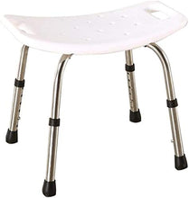 TUHFG Sgabello per Doccia Sgabello da Doccia Altezza Sgabello da Doccia Regolabile, Sgabello da Bagno Portatile Bagno in Lega di Alluminio Sedia da Bagno Bianca