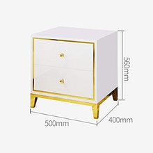 Comodino Nordico, Armadio Moderno Semplice Luce armadietto Camera da Letto Letto Rete Vernice Rossa Piccolo cassetto FANJIANI