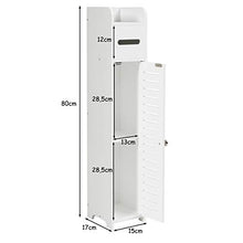 COSTWAY Mobile a Colonna per Bagno, Mobiletto Armadietto Alto a Pavimento, con Cassetti, Moderno, in Legno, Bianco
