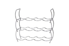 Zeller 27356 Portabottiglie di Vino, Argento, 42x14x14 cm, 3 unità, metallo