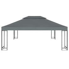 Festnight- Telo di Ricambio per Gazebo, Copertura Superiore per Gazebo a 2 Strati 310g/m²4x3m Antracite