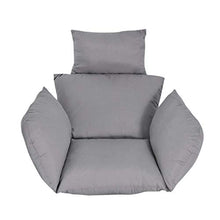 Cuscino per Sedia Cesto Appeso Altalena Rimovibile Culla Amaca Schienale Esterno da Ufficio Supporto Lombare (Colore: Grigio)