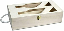 Cassetta Portabottiglie in Legno A 2 Posti Scomparti per Decoupage box Scatola per Vino champagne