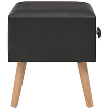 Comodino Camera da Letto, Comodini Mobile Contenitore Mobile Contenitore in Pelle Artificiale + Pino con 1 Cassetto, può Essere Utilizzato Anche Come Pouf, Mobile Basso, 40 x 35 x 40 cm