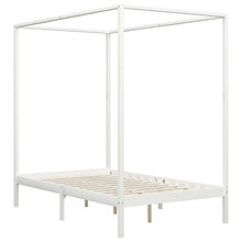 SKM Giroletto con Baldacchino 2 Cassetti Bianco in Pino 120x200 cm