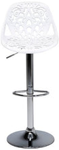 Kare Seggiola da Bar con Schienale Ornato, Multicolore, 85 x 44.5 x 50 cm