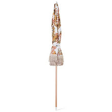 JFFFFWI Ombrellone Rotondo Creativo da 2 m Ombrellone da Esterno Piccolo Ombrellone da Spiaggia con Nappe in Legno con Funzione di inclinazione, Protezione Impermeabile e UV