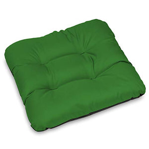SuperKissen24. Set di 2 Cuscini per Sedie - Cuscino 45x45 cm da Esterno ed Interno Comoda Seduta Impermeabile per Mobili e Arredamento da Giardino, per Pavimento - Verde