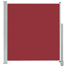 Tidyard Tenda Laterale Retrattile per Patio Tenda Paravento per Esterno Protezione da Sole da Giardino 140x300 cm Rossa