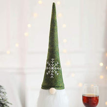 Amosfun Feltro gnomi Natalizi Bottiglia di Vino Topper Cover Fatto a Mano Svedese tomte Decorativo Toppers Bottiglia di Vino Vestito (Verde)