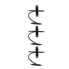 SODIAL 3Pack Portabottiglie da Parete Semplice per Bottiglia Singola, Espositore per Bottiglie di Vino, Portabottiglie da Appendere nel Metallo